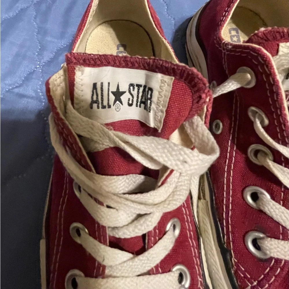 Converse All Star Burgundy Sneakers | Sz youth 3 /women 5 Unisex | Casual Canvas - Picture 9 of 14